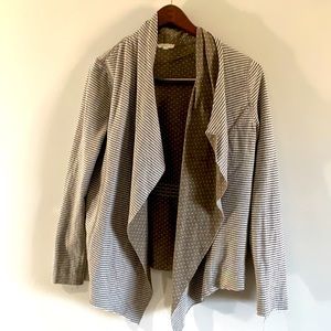 Mystree brown striped slouch sweater